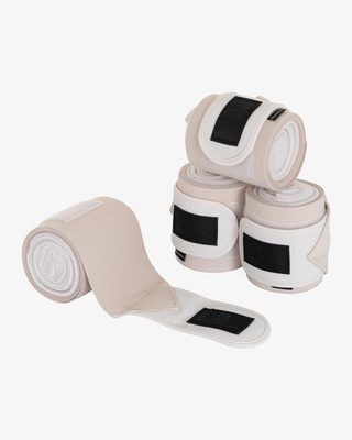 Fleece working bandages with elastic
