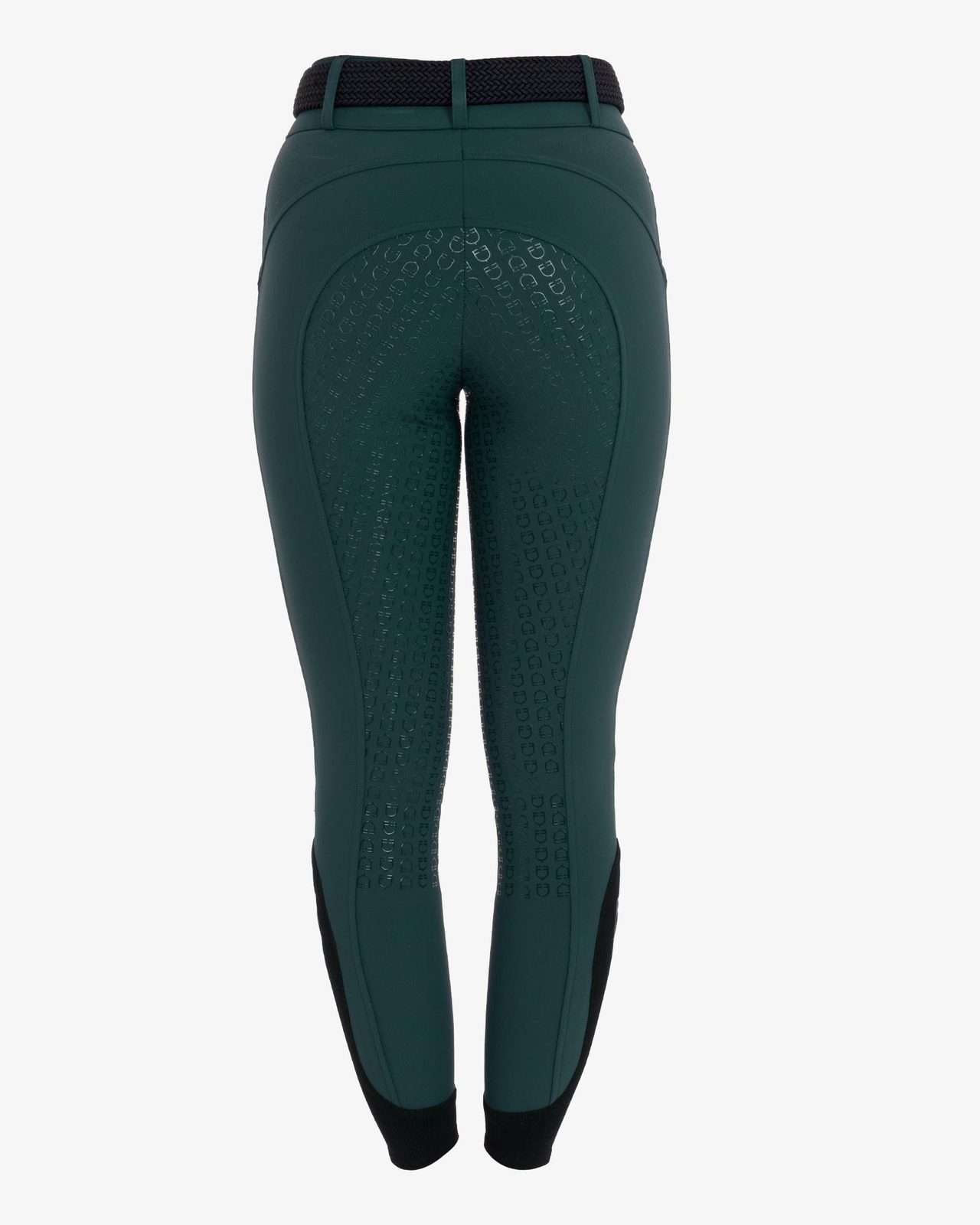 Women's high-waisted full grip breeches in bi-stretch fabric