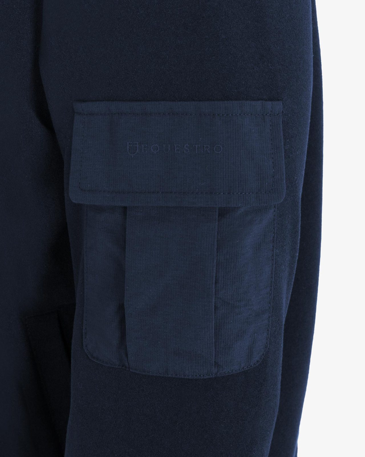 Men's fleece crewneck sweatshirt with side pocket