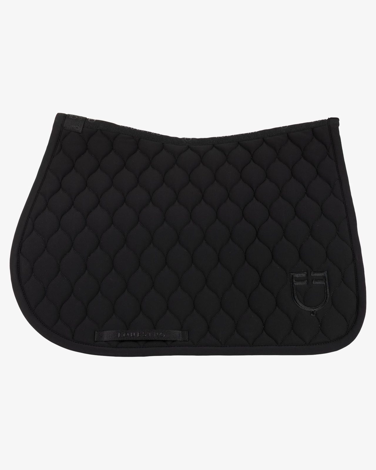 Jumping saddle pad with onion quilting