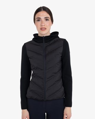 Women's technical outerwear with front padding