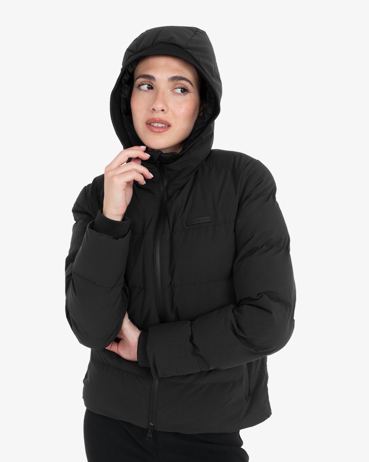 Women's hooded down jacket