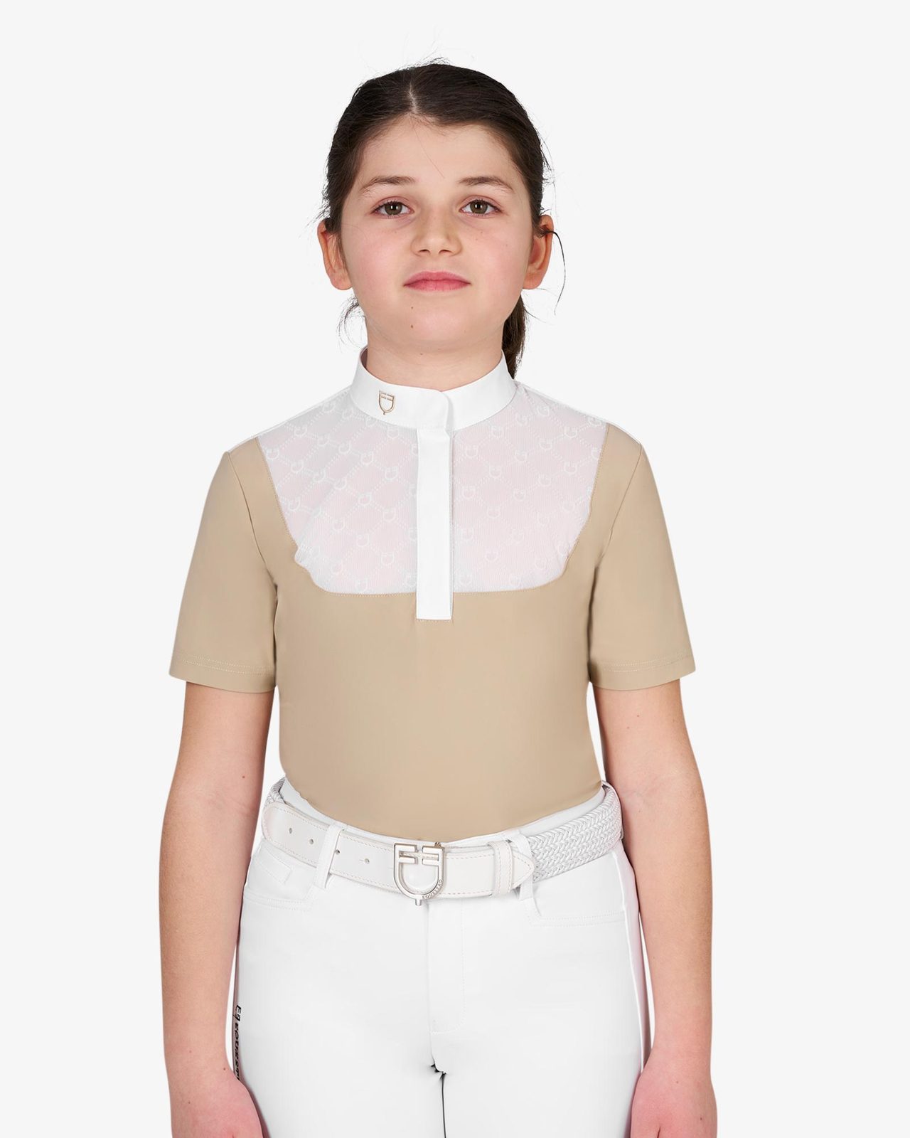 Girls’ competition polo shirt with tulle