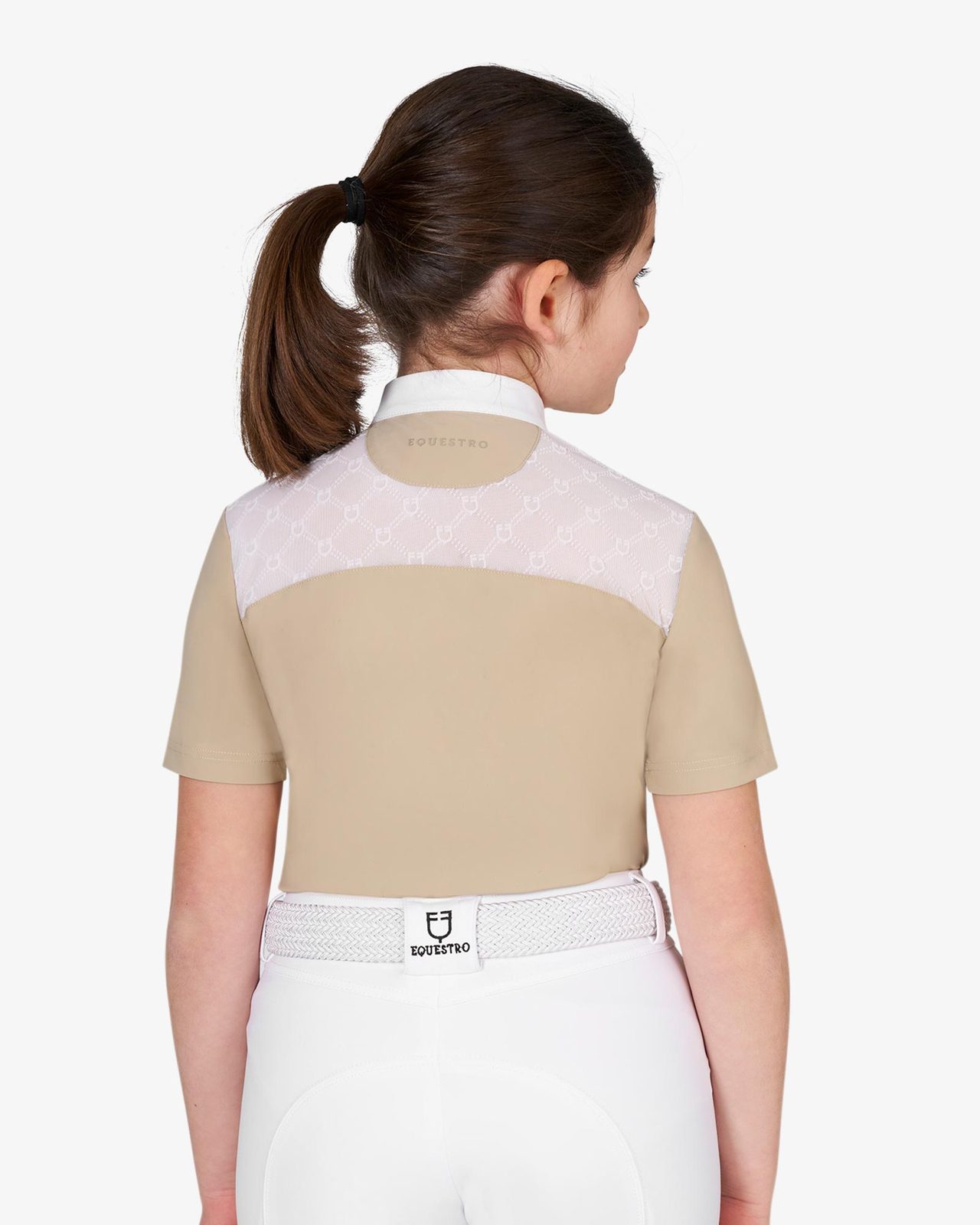 Girls’ competition polo shirt with tulle
