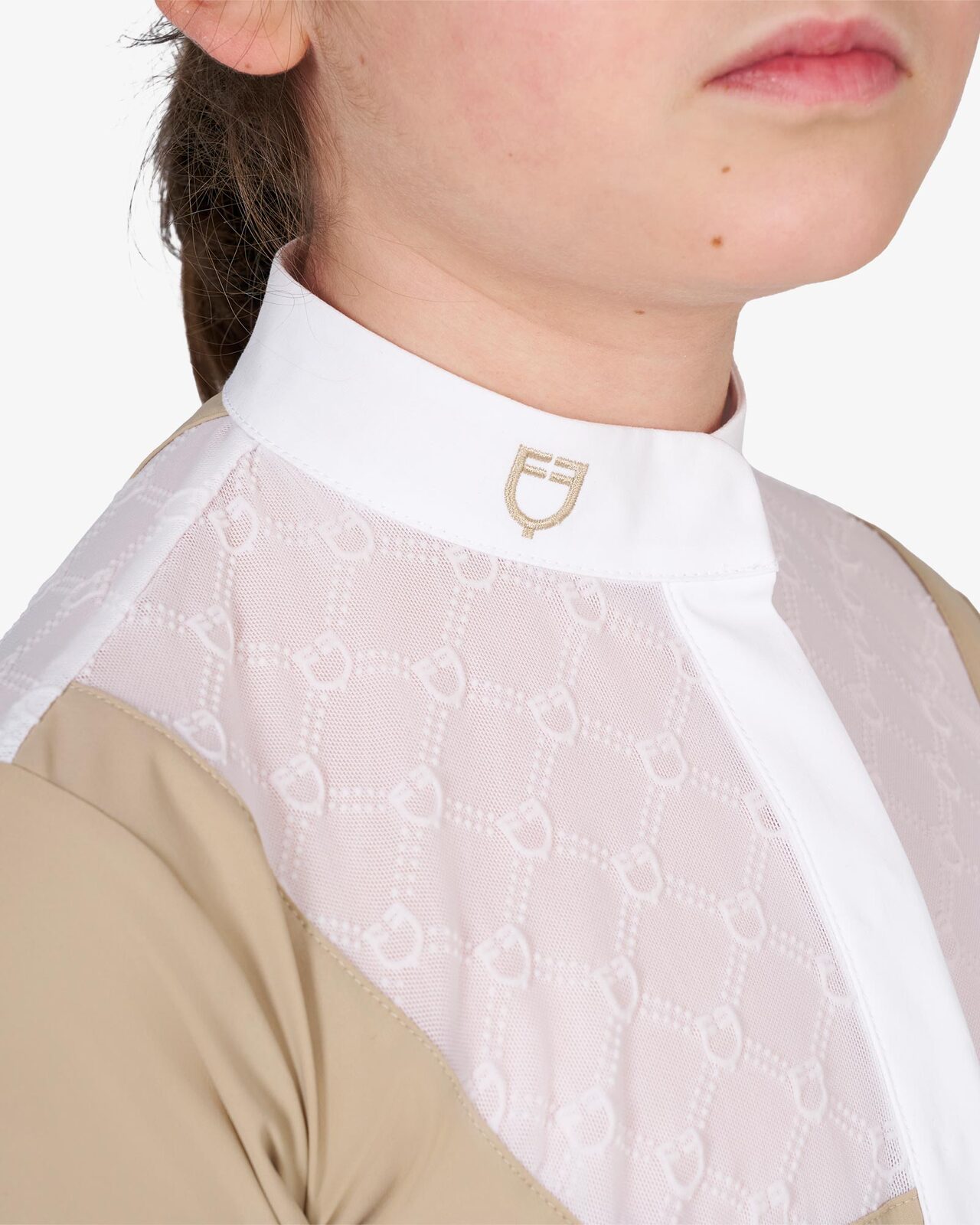 Girls’ competition polo shirt with tulle