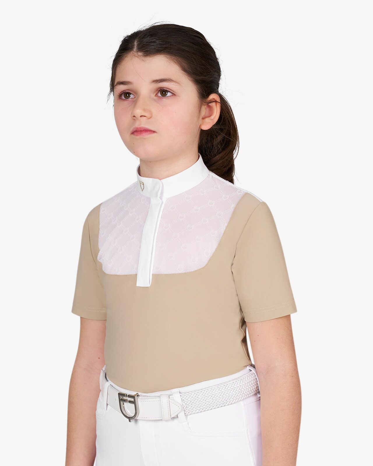 Girls’ competition polo shirt with tulle
