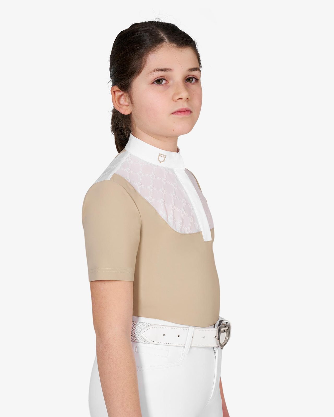 Girls’ competition polo shirt with tulle