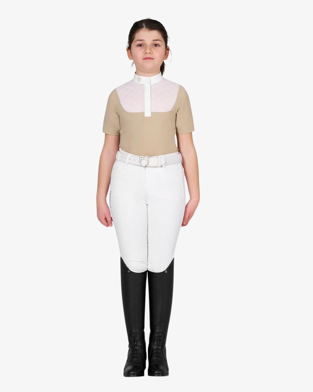 Girls’ competition polo shirt with tulle