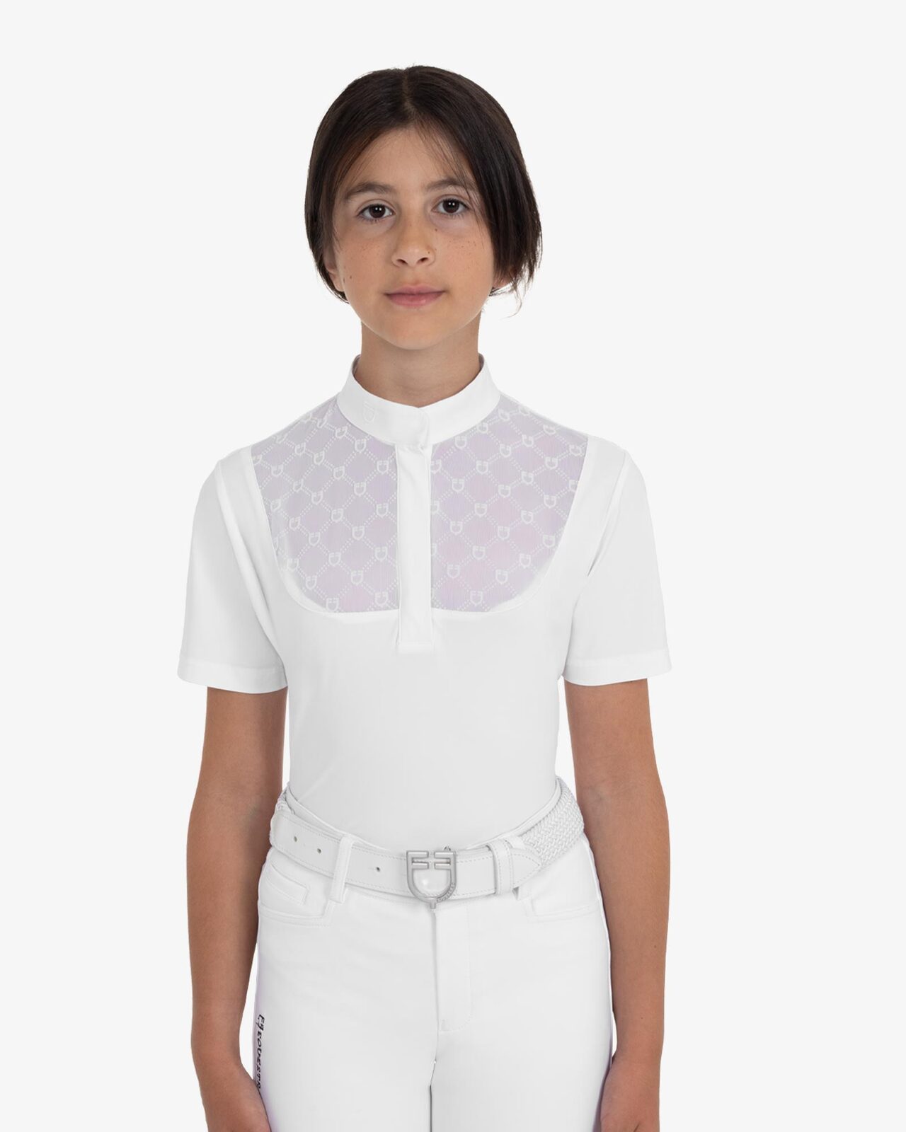 Girls’ competition polo shirt with tulle