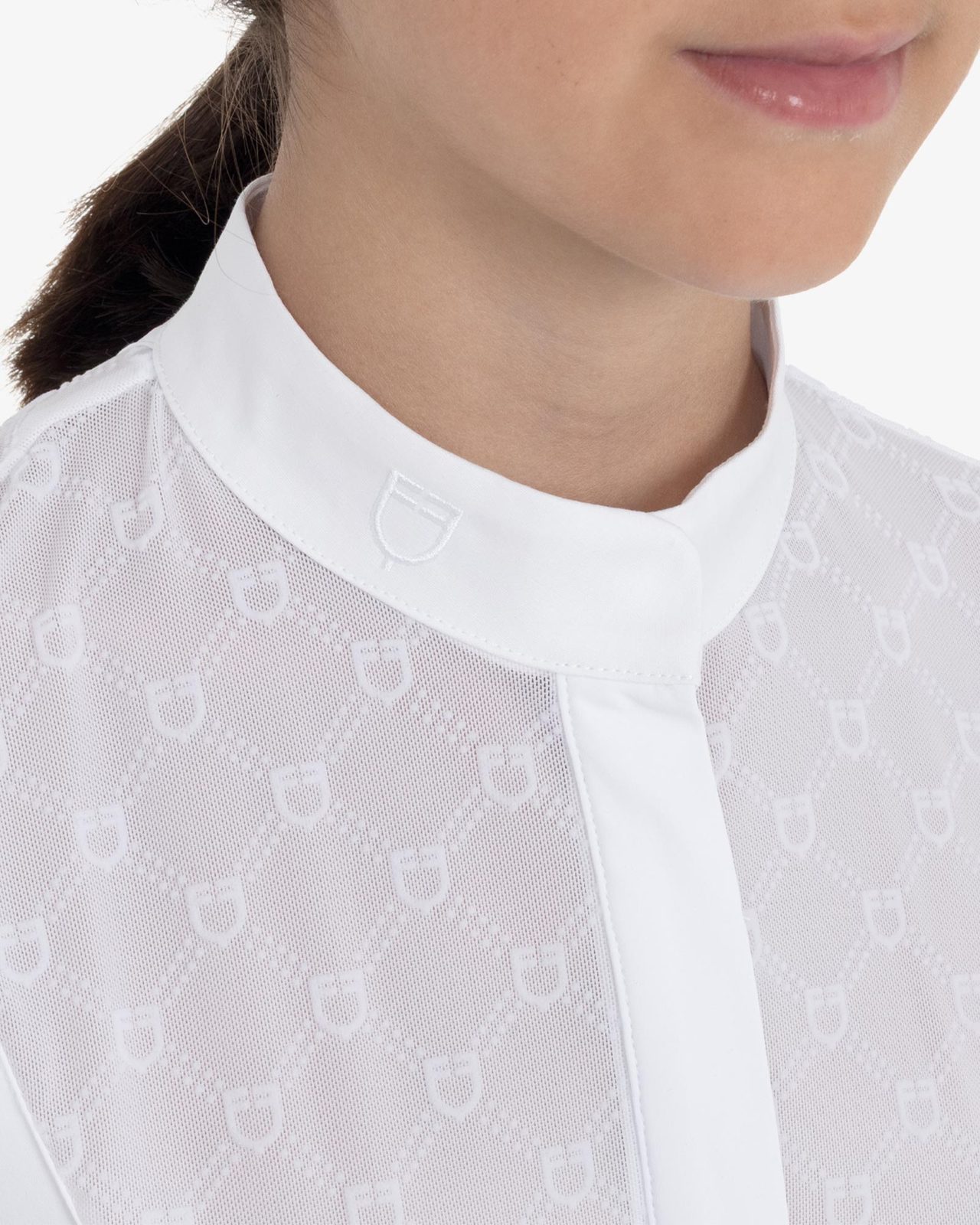 Girls’ competition polo shirt with tulle
