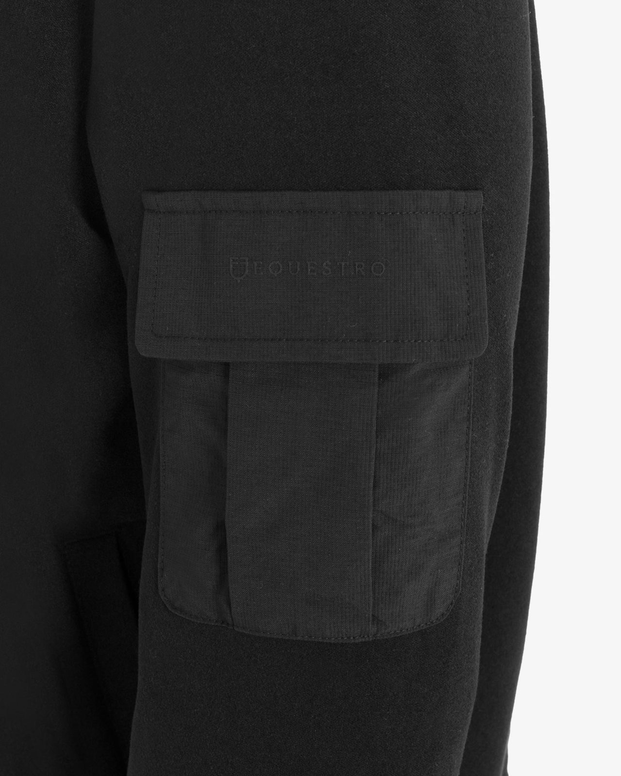 Men's fleece crewneck sweatshirt with side pocket