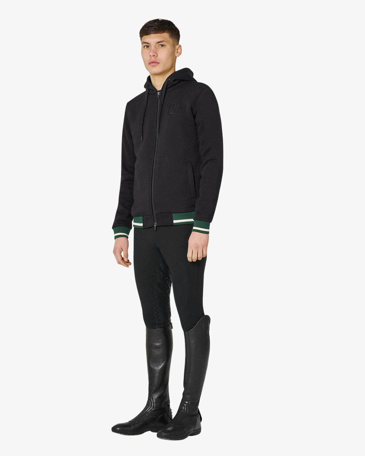 Men's hoodie with front zipper
