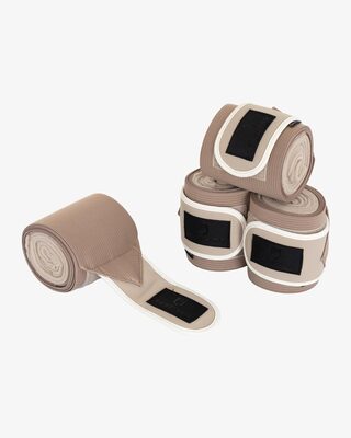Fleece working bandages with elastic