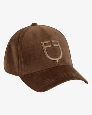 Cappellino unisex baseball in tessuto effetto velluto