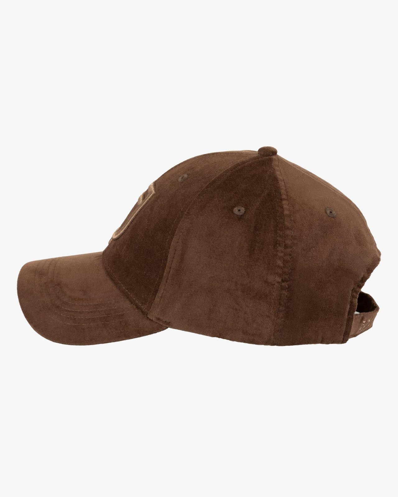 Cappellino unisex baseball in tessuto effetto velluto