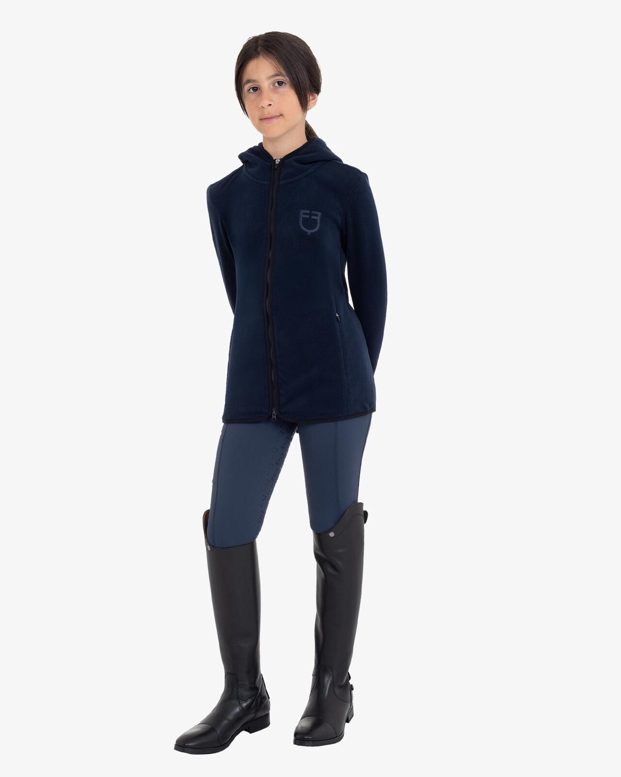 Kids' unisex fleece zip-up hoodie