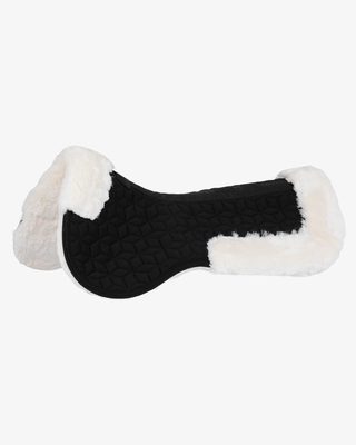 Pad in technical fabric and sheepskin with cube quilting