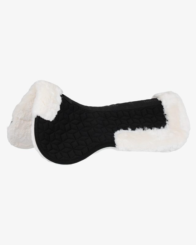 Pad in technical fabric and sheepskin with cube quilting