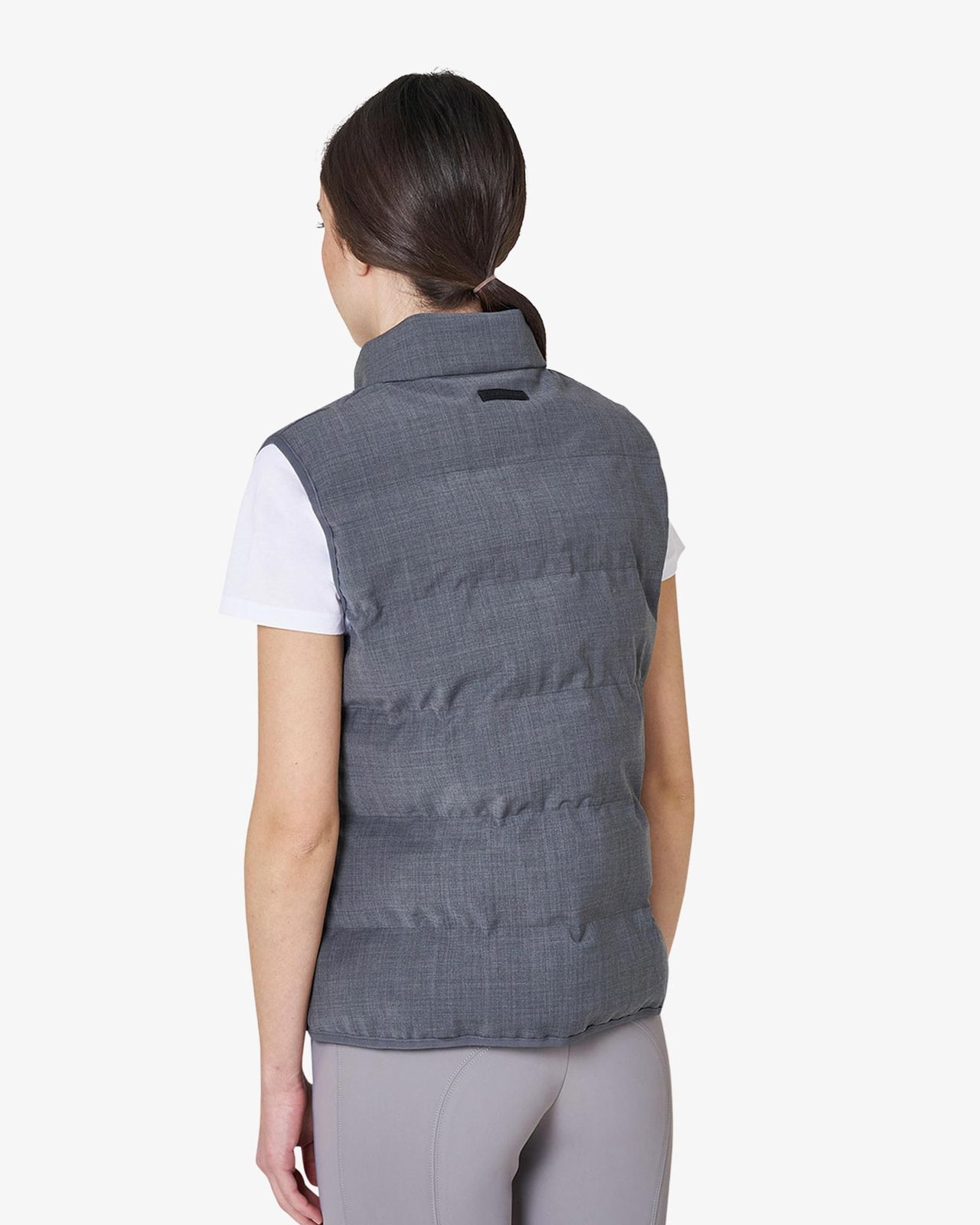 Women's quilted wool vest