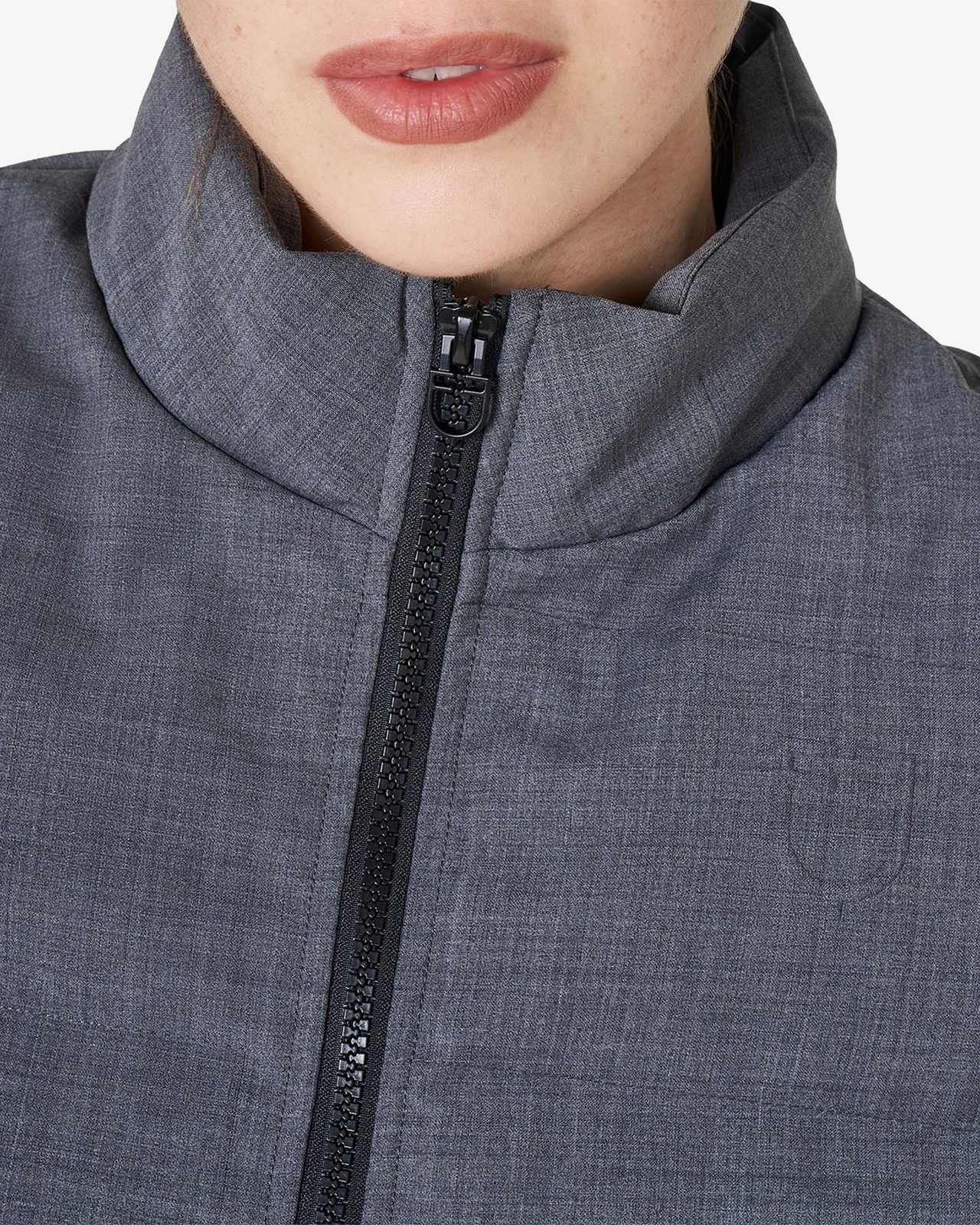 Women's quilted wool vest