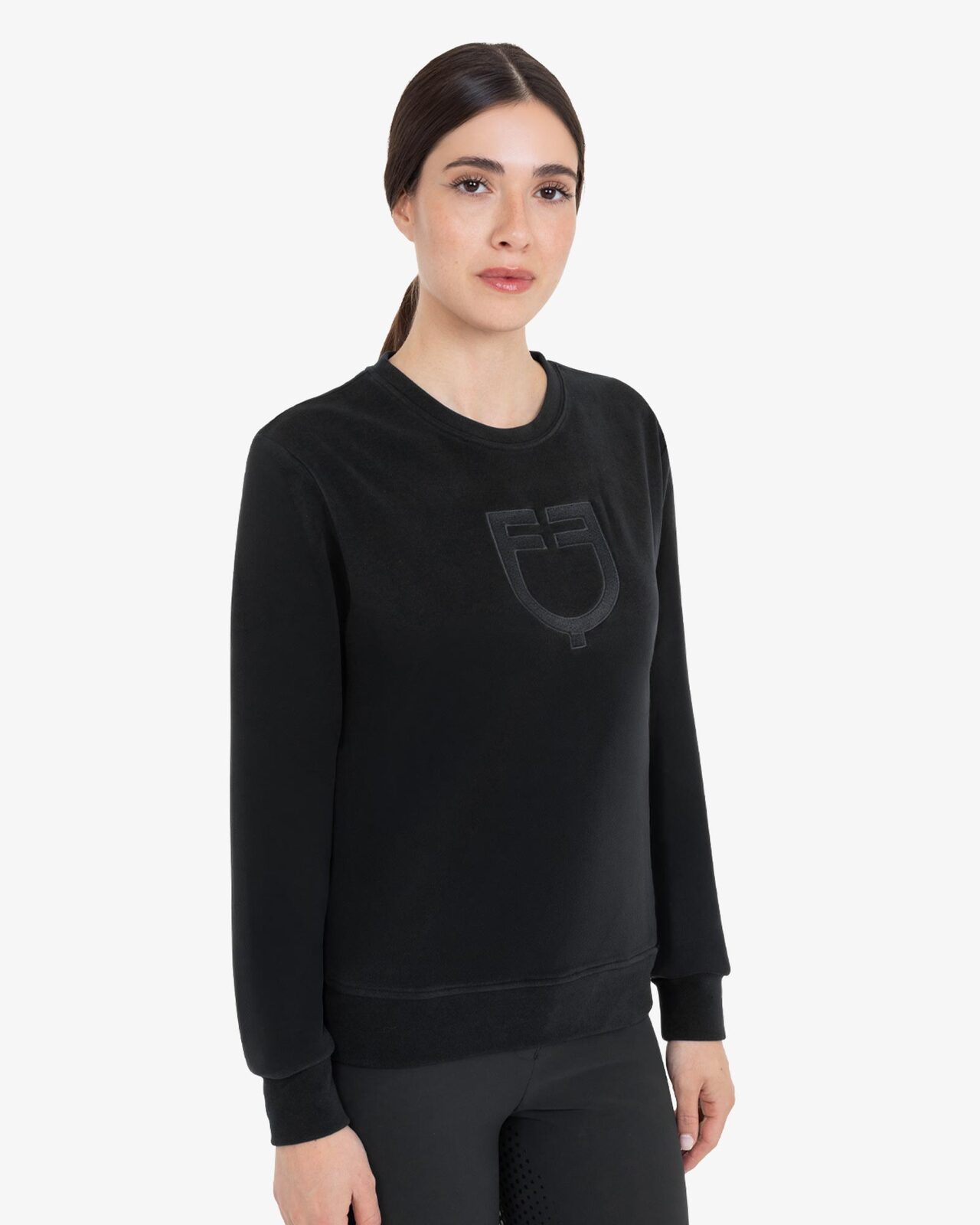 Women's fleece crewneck sweatshirt