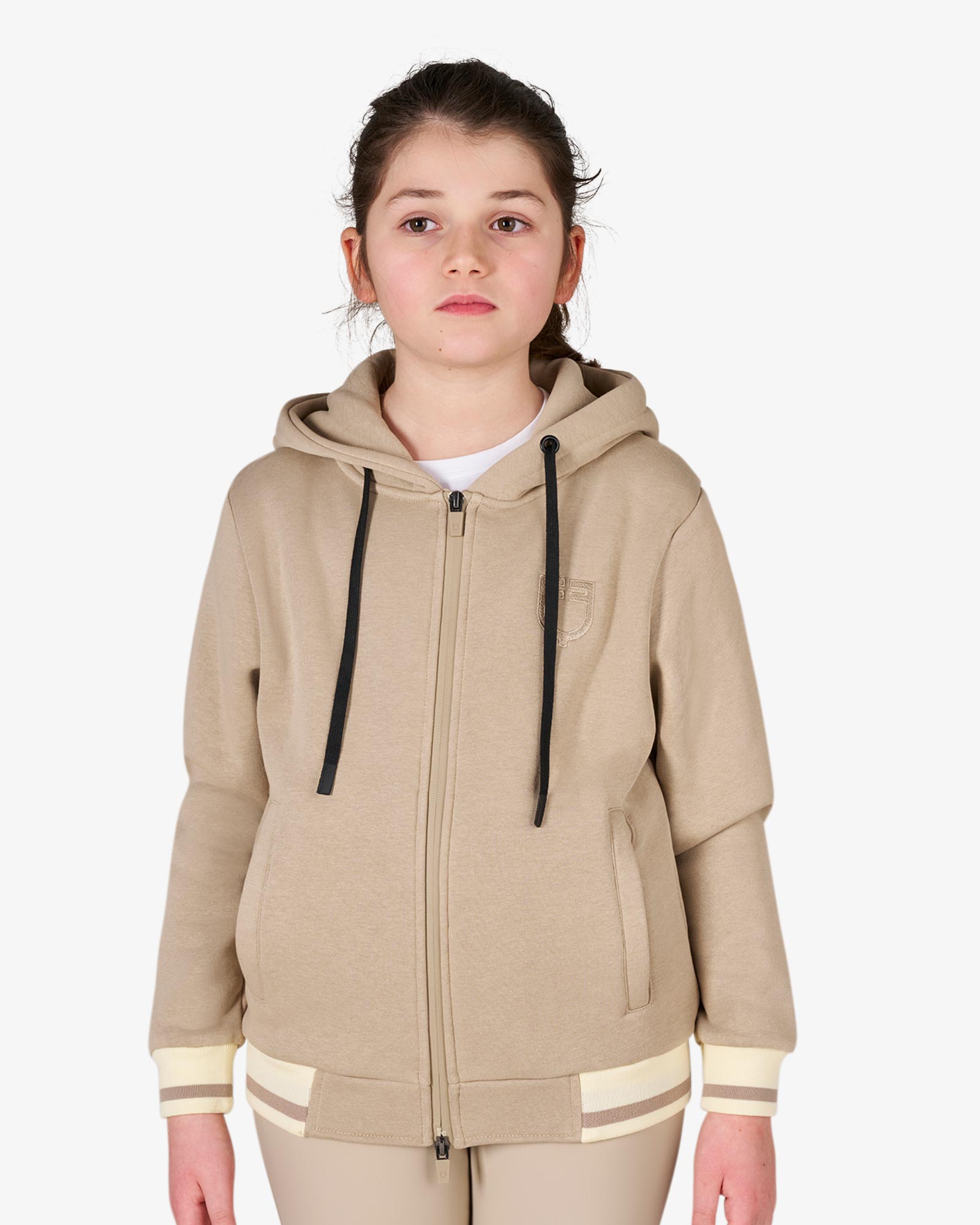 Kids' unisex hoodie with front zip