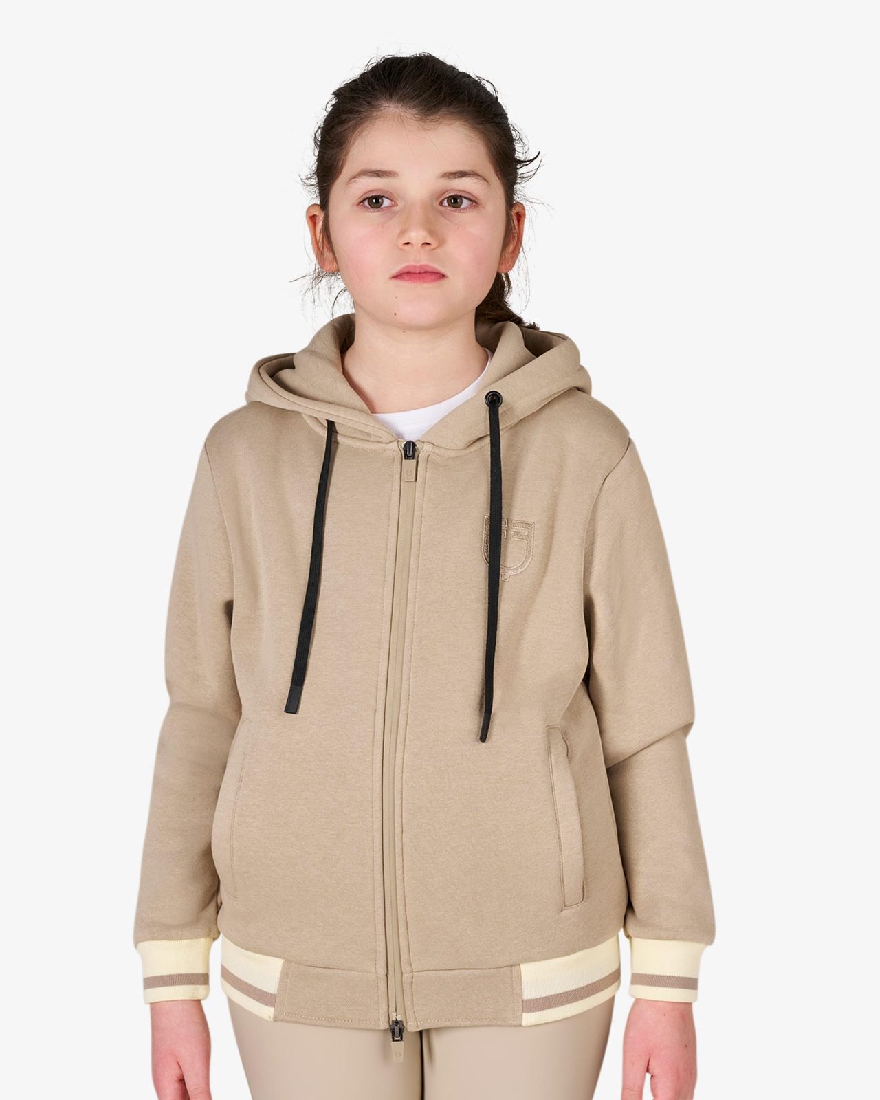 Kids' unisex hoodie with front zip