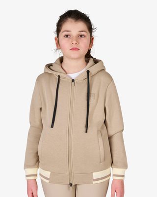 Kids' unisex hoodie with front zip