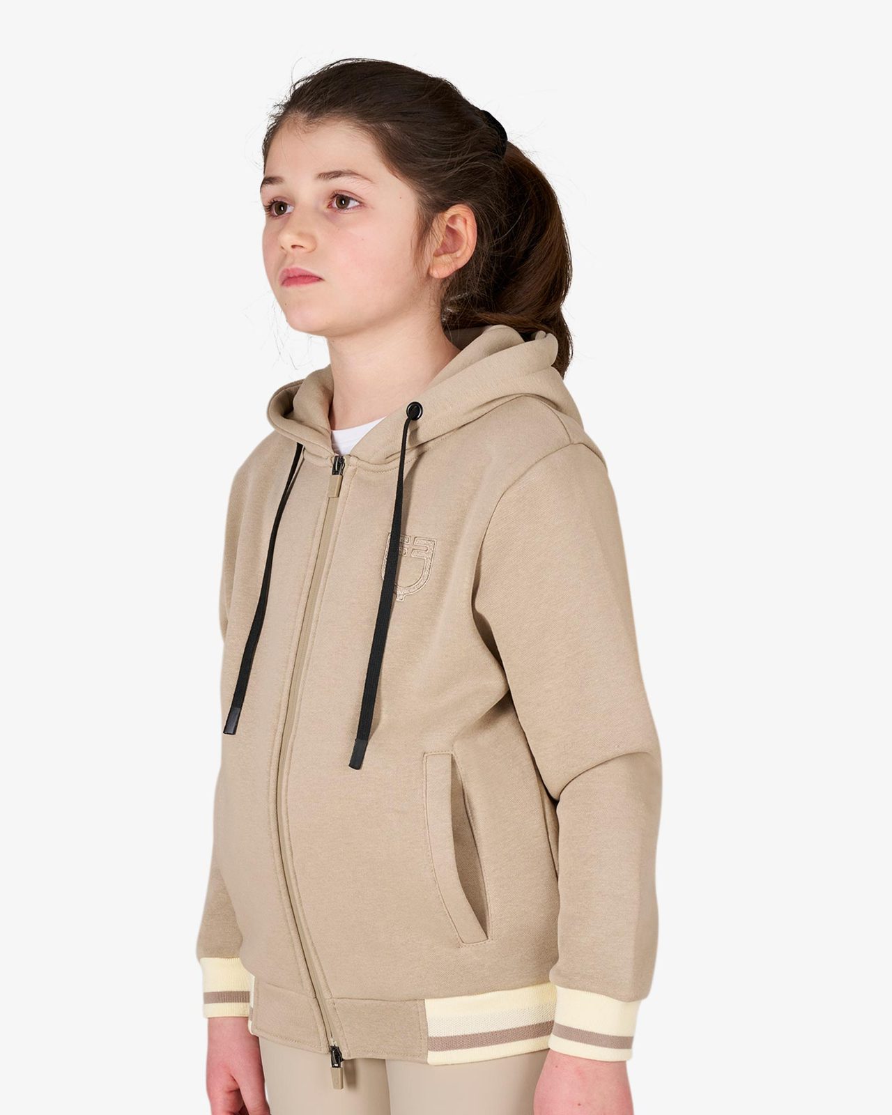 Kids' unisex hoodie with front zip
