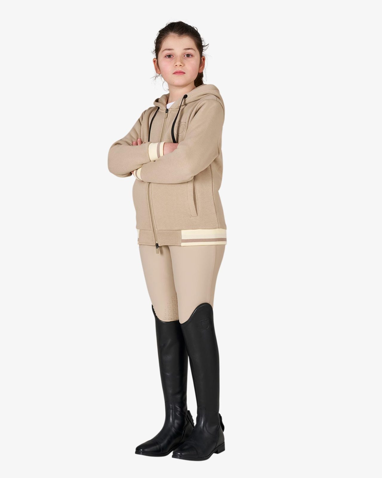 Kids' unisex hoodie with front zip
