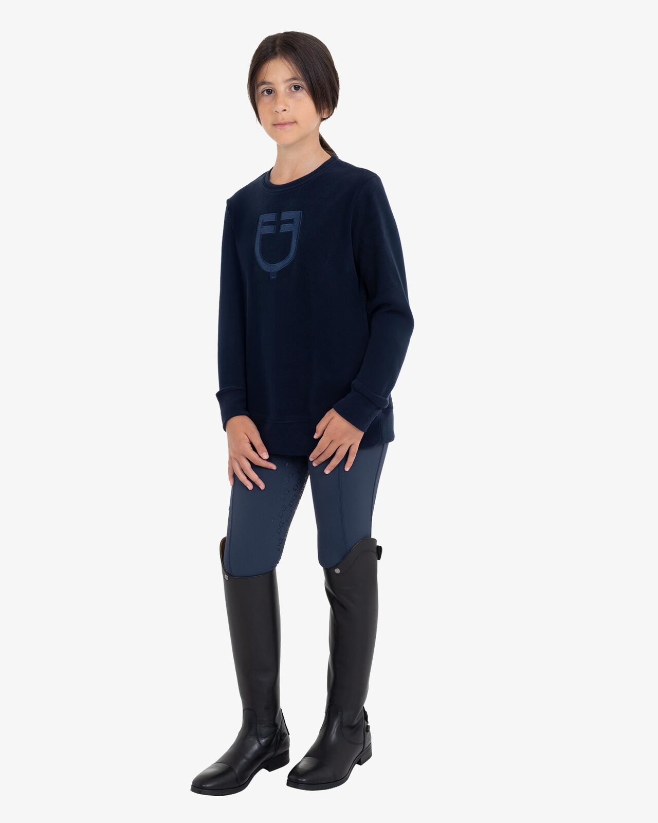 Kids' unisex crewneck fleece sweatshirt