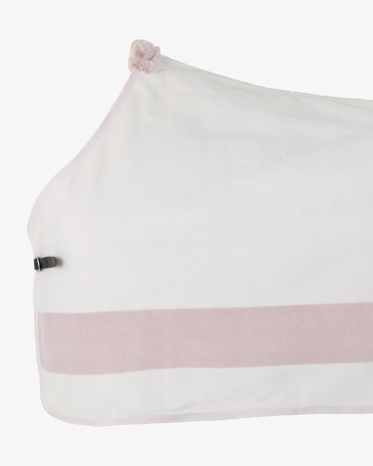 Fleece rug with contrasting details