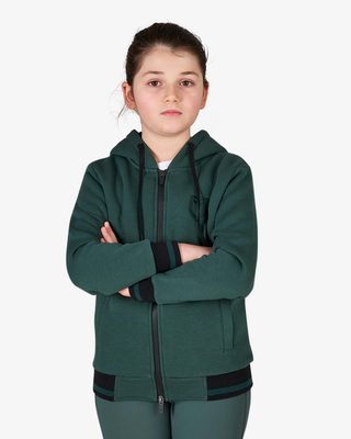 Kids' unisex hoodie with front zip