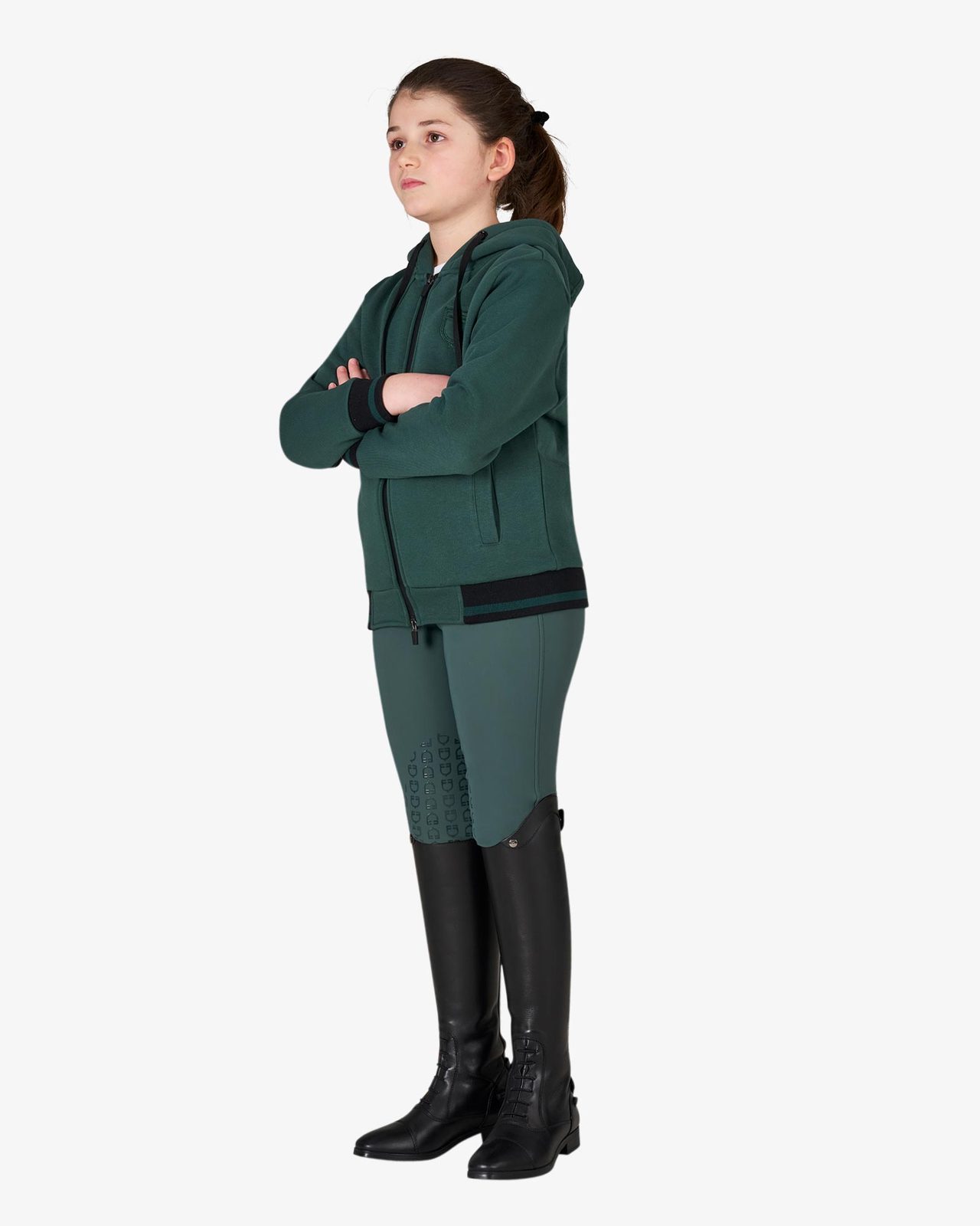 Kids' unisex hoodie with front zip