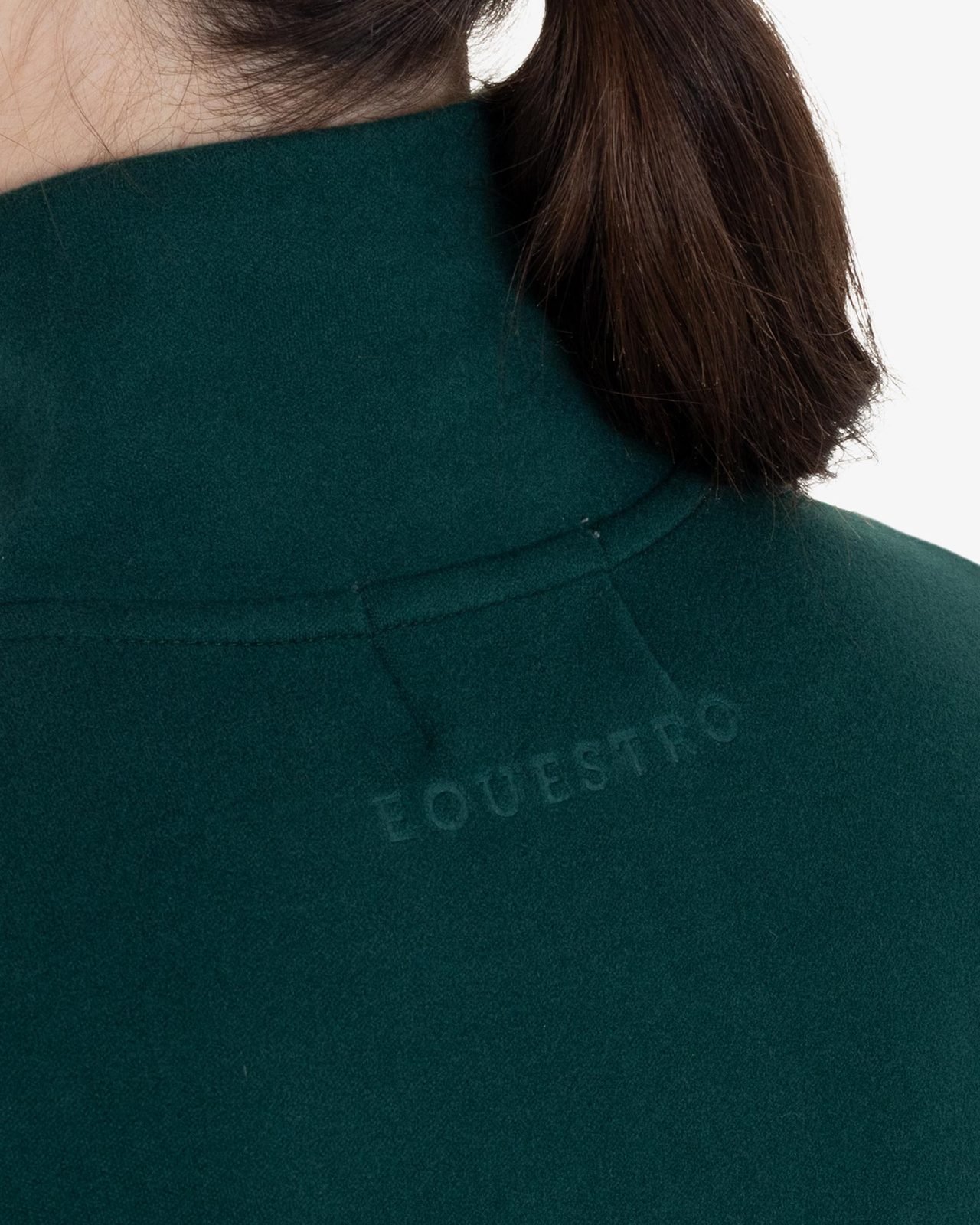 Women’s high-neck fleece sweatshirt with 3/4 zip