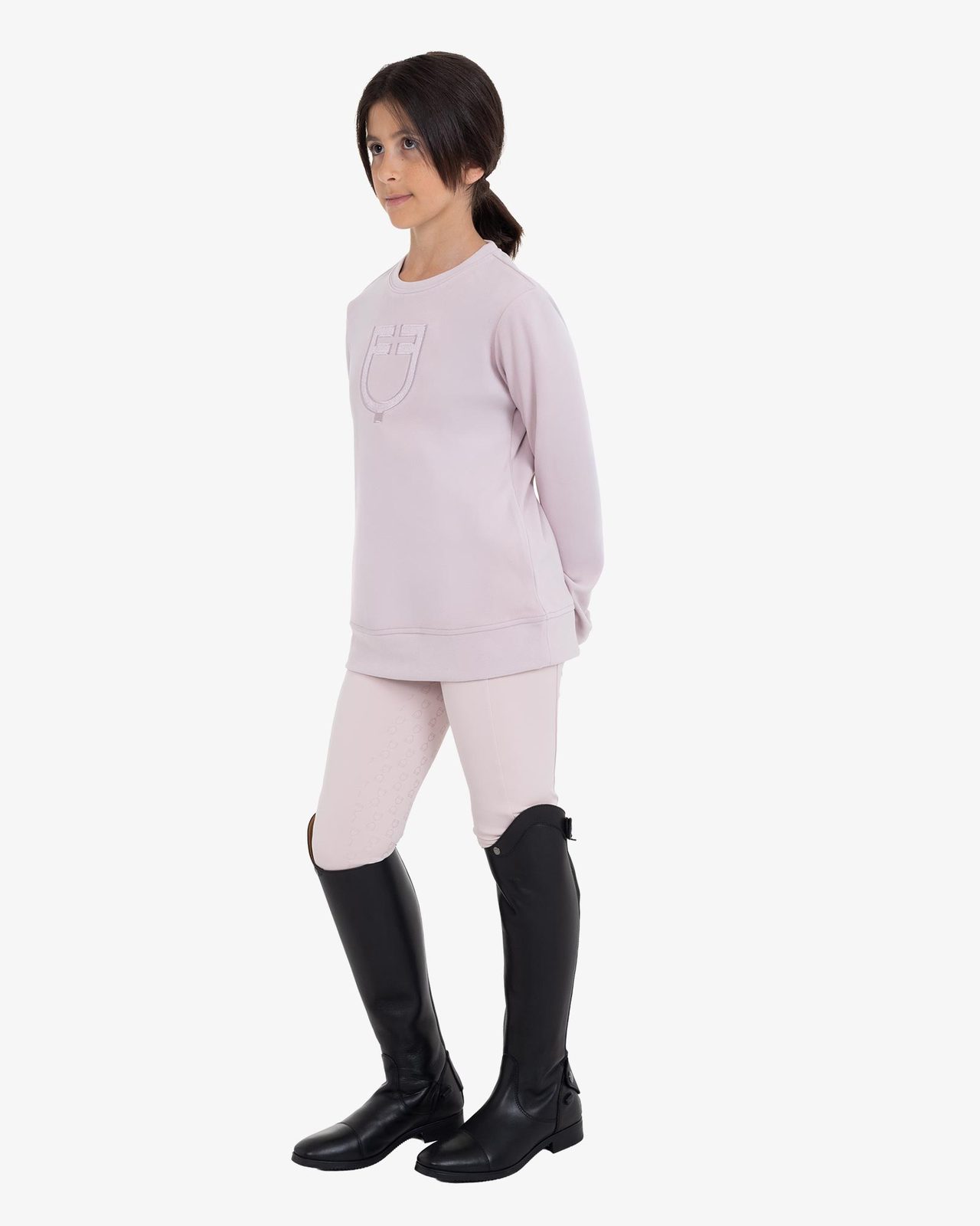 Kids' unisex crewneck fleece sweatshirt