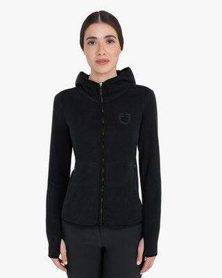 Women's fleece zip-up sweatshirt