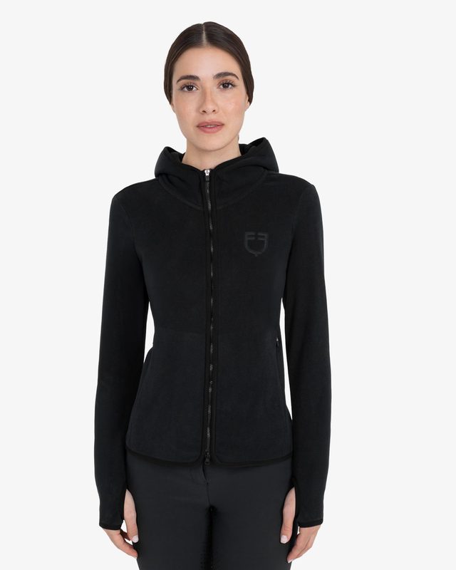 Women's fleece zip-up sweatshirt