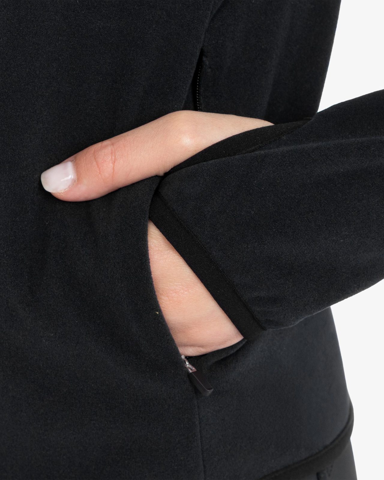 Women's fleece zip-up sweatshirt