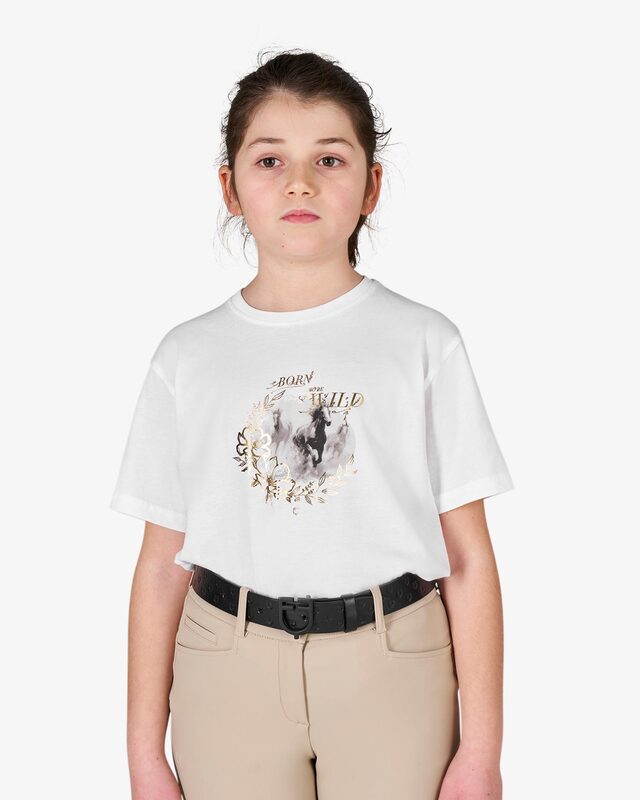 Girls' Born To Be Wild cotton T-shirt