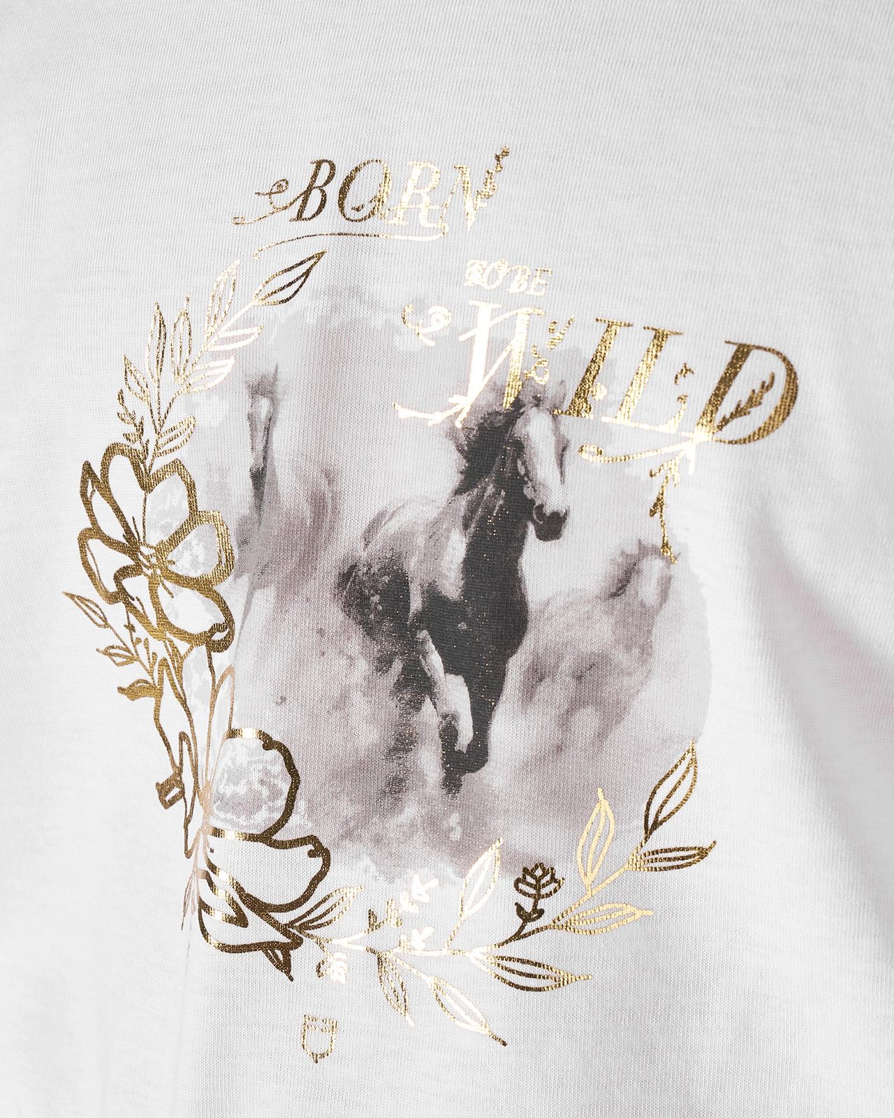 Girls' Born To Be Wild cotton T-shirt