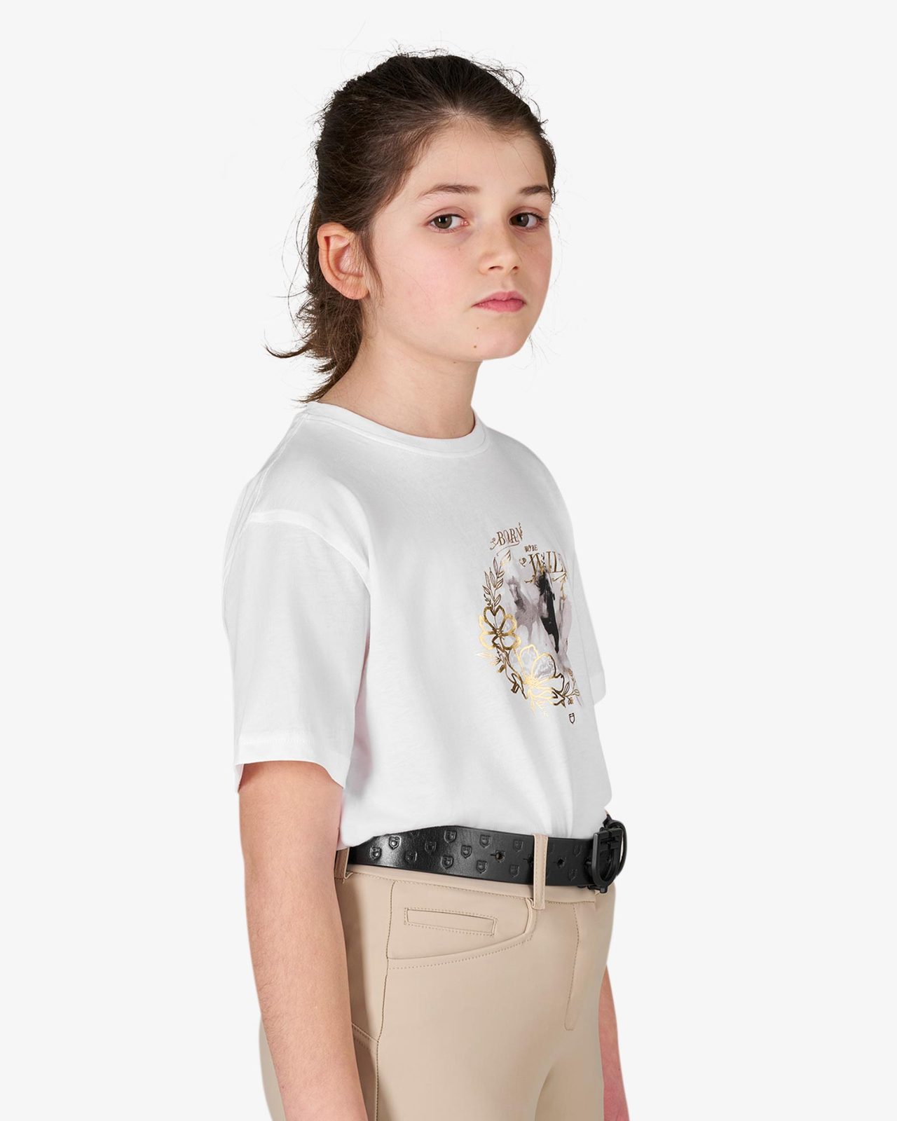Girls' Born To Be Wild cotton T-shirt