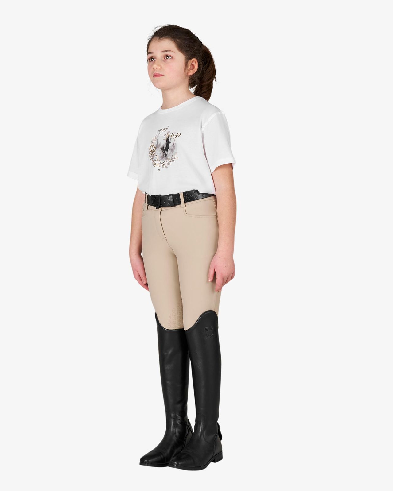 Girls' Born To Be Wild cotton T-shirt