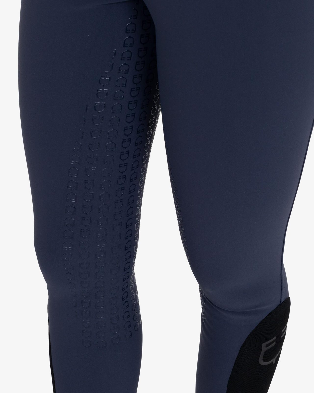 Women's high-waisted full grip breeches in bi-stretch fabric