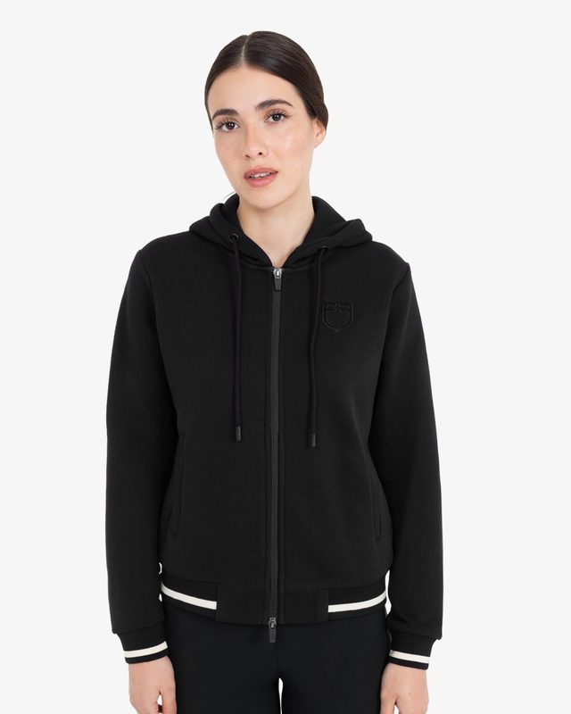Women's hoodie with front zipper