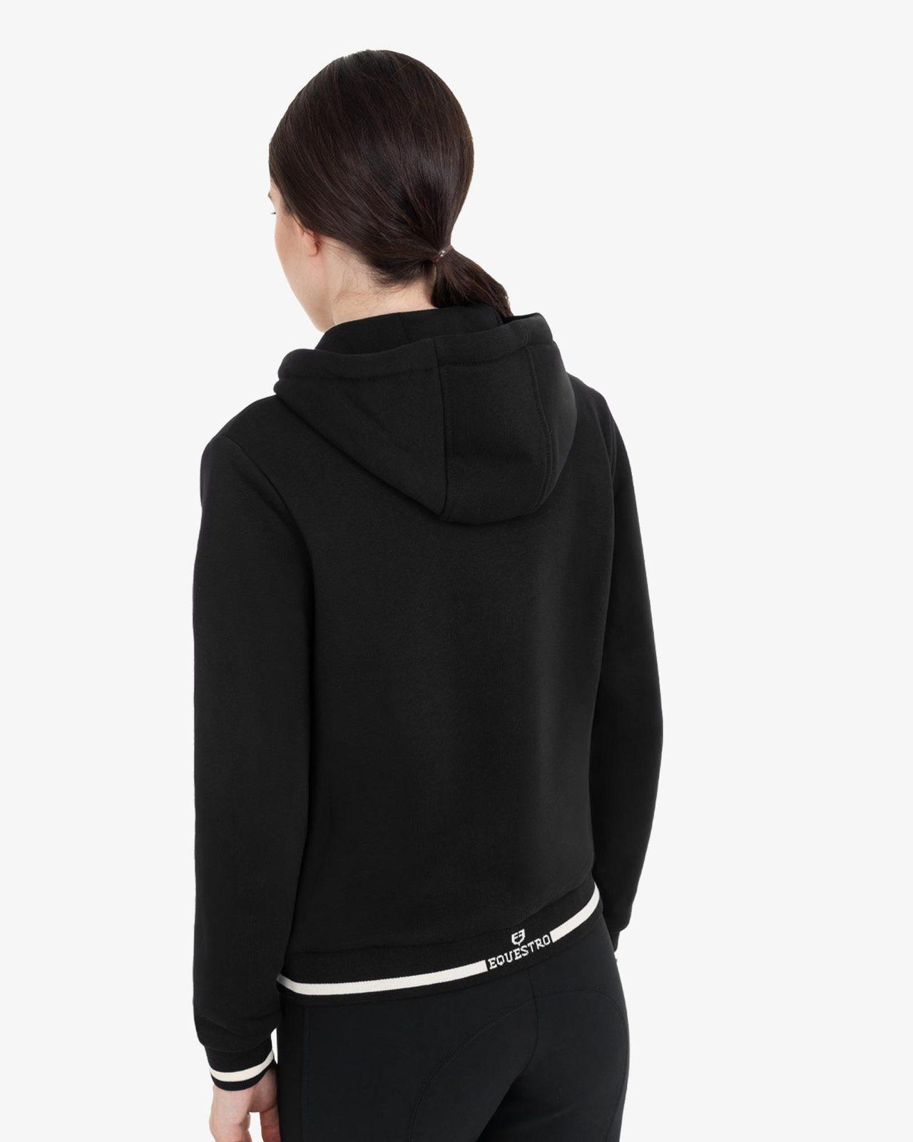 Women's hoodie with front zipper
