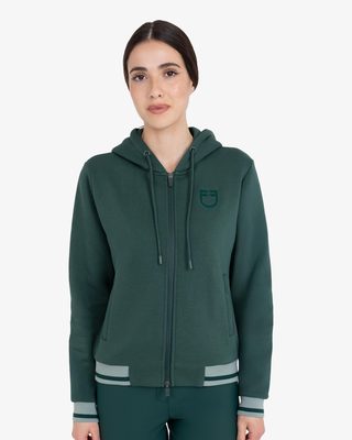 Women's hoodie with front zipper