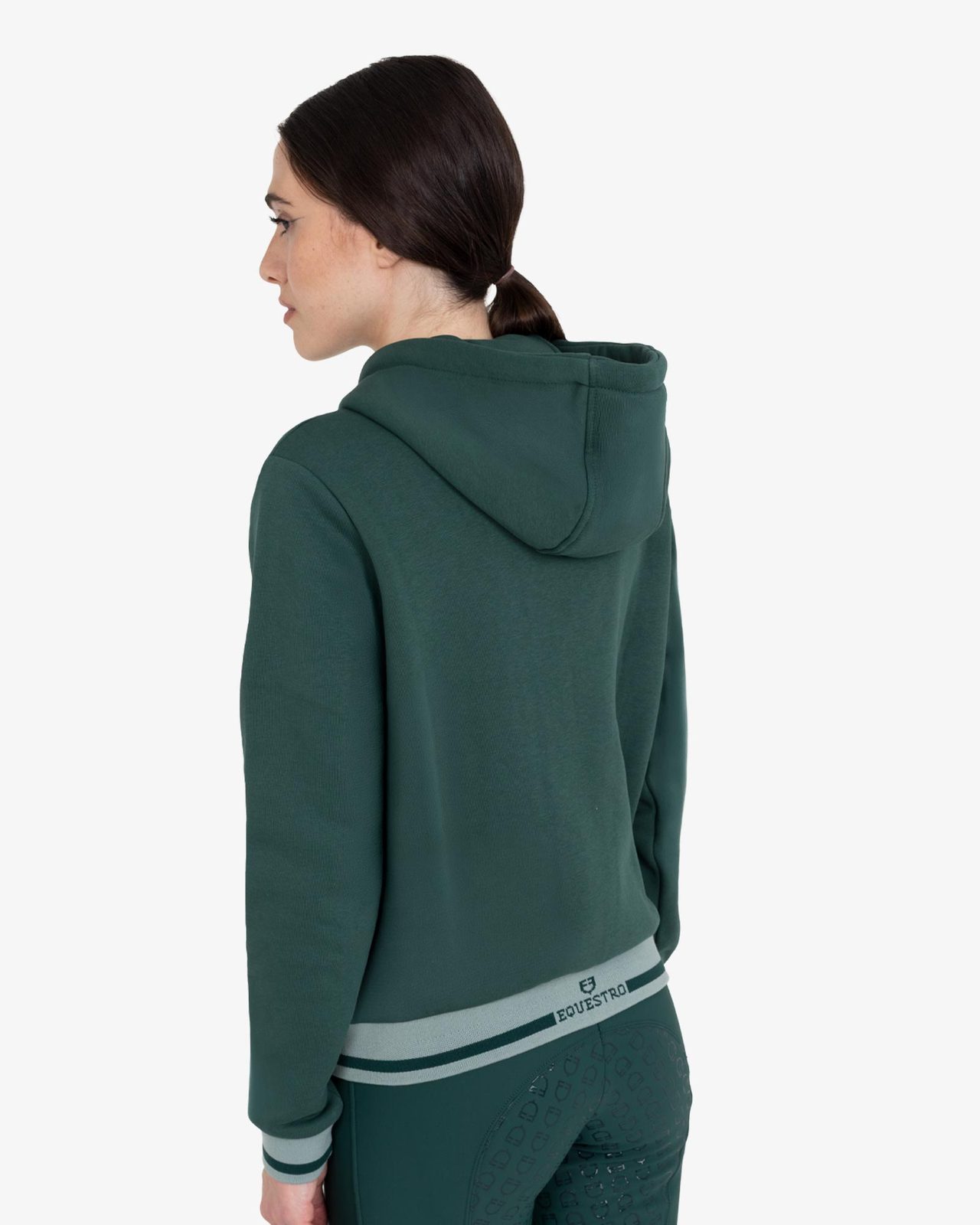 Women's hoodie with front zipper