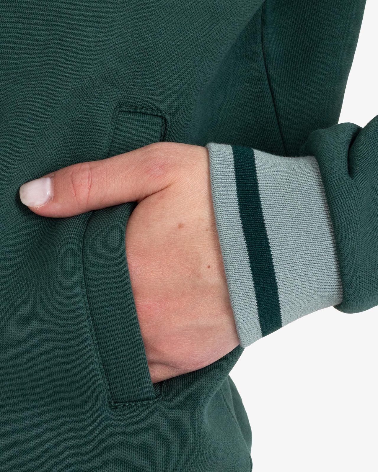 Women's hoodie with front zipper