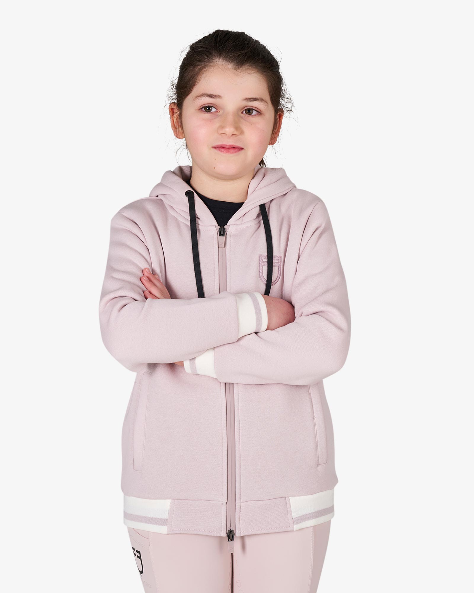 Kids' unisex hoodie with front zip
